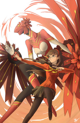 Heroic women red dress multiple - outfit free wallpaper for mobile