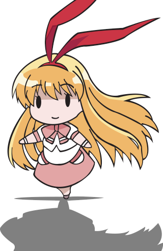 Cartoon girl red bow white - her shoulder free wallpaper for mobile