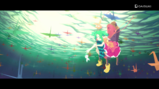 Couple people under water stars - some water free wallpaper