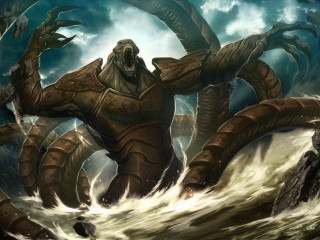 Giant monster huge head arms - a giant monster free wallpaper