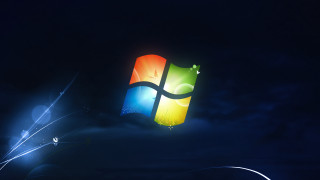 Windows logo night sky milky - a windows logo free wallpaper