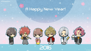 Cartoon characters blue background happy - a group of cartoon characters free wallpaper