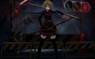 Woman dress stop sign traffic - gapmoe yandere grimdark free wallpaper for desktop