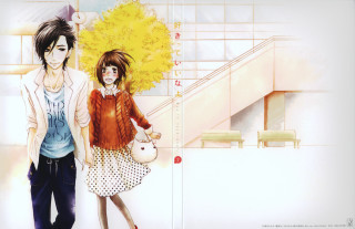 Couple people staircase tree yellow - yellow leaf free wallpaper for desktop