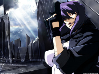 Anime character gun city rainbow - ghost in the shell free wallpaper