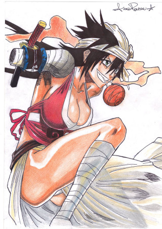 Woman basketball sword wine drawing - her other hand free wallpaper for mobile