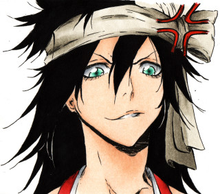 Man hat cross forehead drawing - a manga drawing free wallpaper for tablet