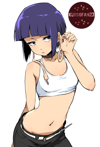 Purplehair girl cellphone jewelry bangs - purple hair free wallpaper for mobile