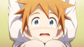 Blonde boy blue eyes lying - a young boy free wallpaper