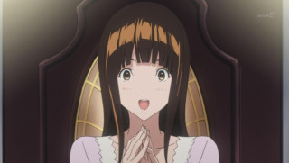 Girl hands folded face mirror - kyoto animation free wallpaper