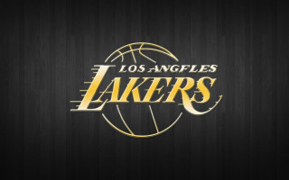 Lakers logo black background gold 2 - official medium free wallpaper
