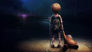 Boy backpack dark teddy bear 5 - a backpack and a backpack free wallpaper for desktop