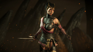 Woman costume sword dark cave - glowing free wallpaper