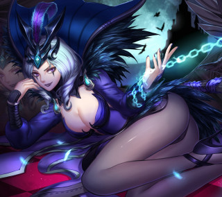 Woman demon costume bed fantasy - league of legends free wallpaper for tablet