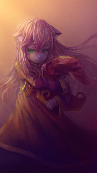 Woman long hair cape sword - league of legends free wallpaper for mobile