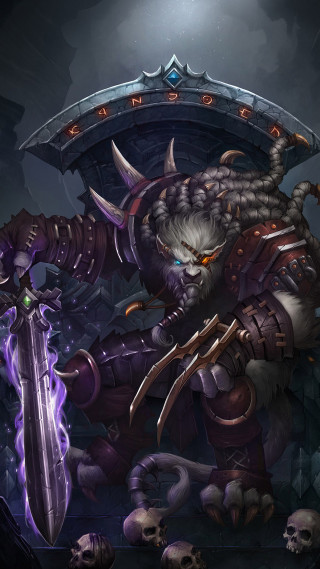 Demonic creature sword skull back - demonic free wallpaper for mobile