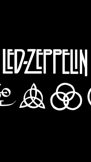 Led zeppelinn music festival logo - a white font free wallpaper