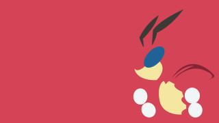 Red background blue yellow bird - a black bird free wallpaper