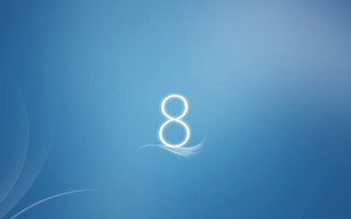 Blue wave f8 aperture minimalism - in the middle free wallpaper