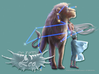Woman large animal blue lights - animal free wallpaper for desktop