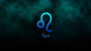 Blue zodiac sign black background - cool free wallpaper for desktop