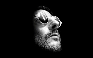 Bearded man glasses looking up 4 - photorealistic portrait free wallpaper