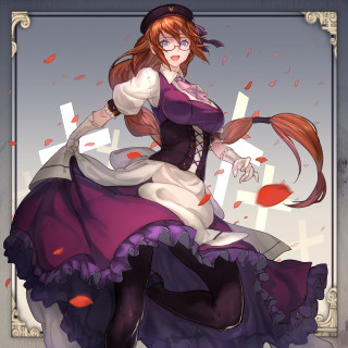 Woman dress hat broom picture - a woman in a dress and hat free wallpaper