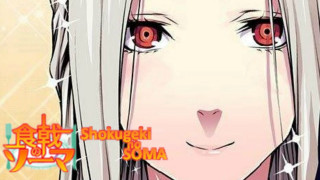 Girl silverhair redeyes sparkle closeup - a black nose free wallpaper