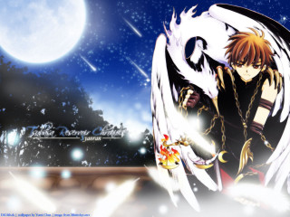 Anime character sword wings full - a full moon free wallpaper