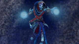 Person light skull arm digital - a digital painting of a person free wallpaper