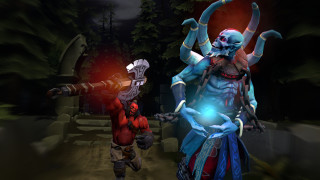 Animated couple dark forest glowing - animated character free wallpaper