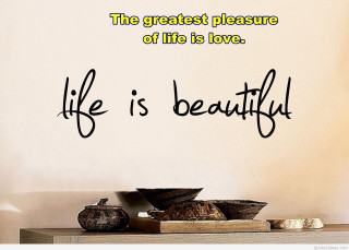 Life is beautiful wall quote - greatest free wallpaper