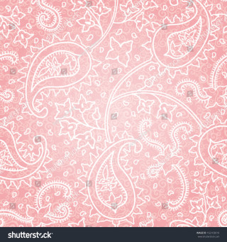 Pink paisley background white patterns - earnst haeckel free wallpaper