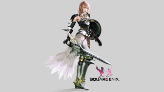 Woman white dress holding sword 3 - a pink hair free wallpaper