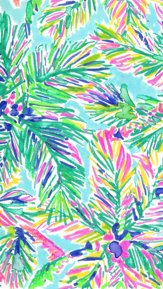 Palm trees colorful leaves summer - summer vibrancy free wallpaper for mobile