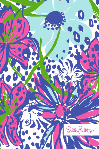 Colorful flower pattern blue background - summer vibrancy free wallpaper for mobile