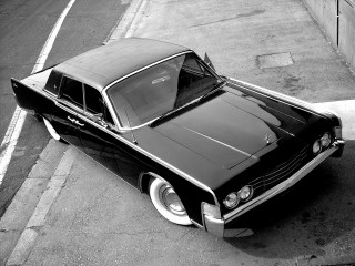 Black white car parked road 3 - photo of a car free wallpaper