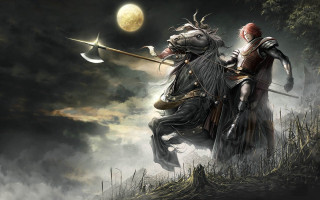 Knight demon fight night sky - the night sky free wallpaper