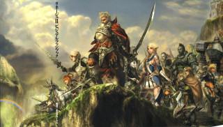 Mountain sword armor group people - top of a mountain next free wallpaper