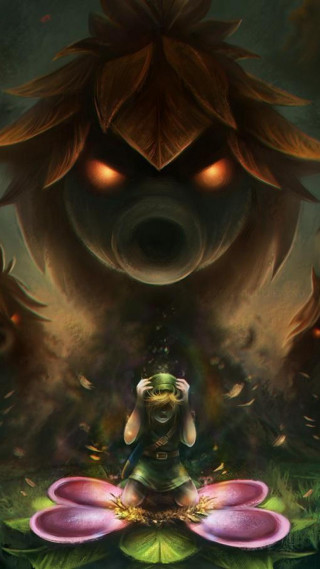 Person sitting flower giant mushroom - epic composition free wallpaper for mobile