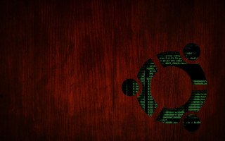 Wooden wall computer code clock - a wooden wall free wallpaper