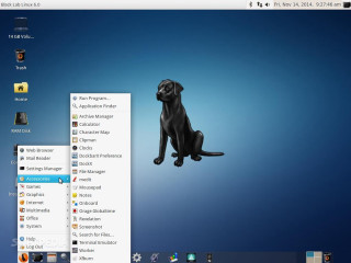 Computer screen black dog blue - a black dog free wallpaper