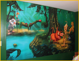 Jungle mural monkey animals man - other animal free wallpaper for desktop