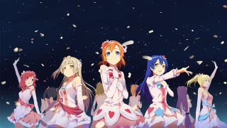 Anime girls dark sky falling - a dark sky free wallpaper