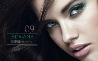 Woman green eyeshades green lip - a magazine cover free wallpaper