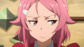 Girl pink hair big eyes - aguri uchida free wallpaper