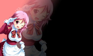 Pink haired girl hologram maid - sakimi chan free wallpaper