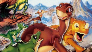 Cartoon dinosaurs frog mountain side - a cartoon of a group free wallpaper