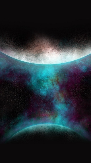 Space blue purple substance black - a white spot free wallpaper for mobile