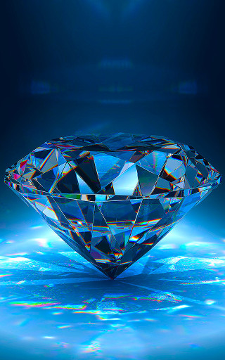 Diamond blue background bright light - diamond free wallpaper for mobile